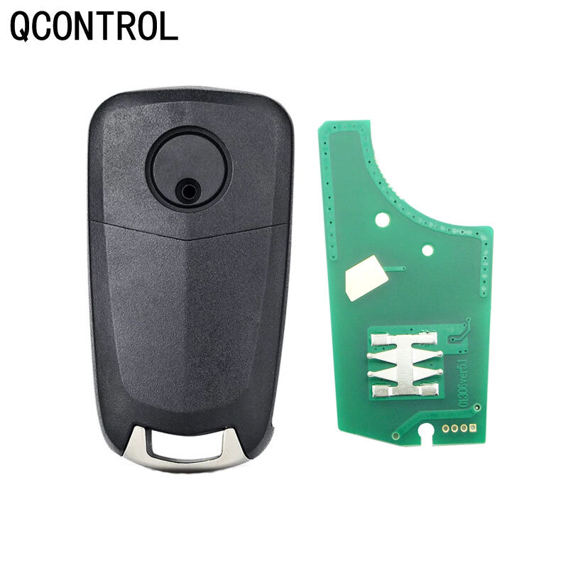 QCONTROL-mando a distancia para coche, 2 botones, 433MHz, PCF7941, traje para Opel/Vauxhall Astra H 2004 - 2009, Zafira B 2005 - 2013