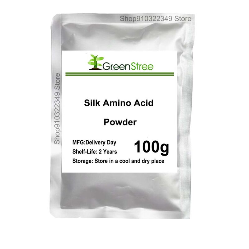 High-quality cosmetic grade silk amino acid powder fiber, Silk peptide, Hydrolyzates silk Protein,Cosmetic Raw Materia