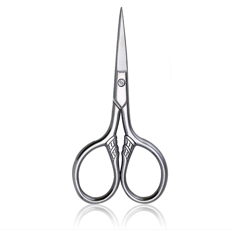 1Pc Stainless Steel Small Makeup Grooming Scissors Eyebrows For Manicure Nail Cuticle Beard And Mustache Trimmer Nose Hair Tool