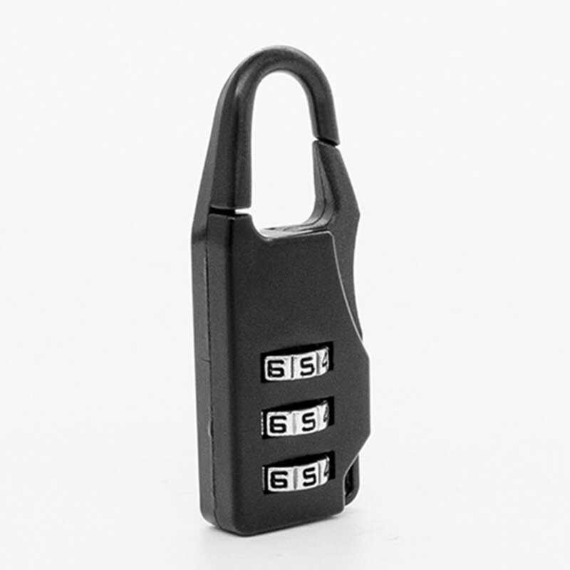 قفل برمز كلمة المرور صغير مكون من 3 أرقام، قفل أمان صغير الحجم قابل لإعادة الضبط لحقائب المدرسة