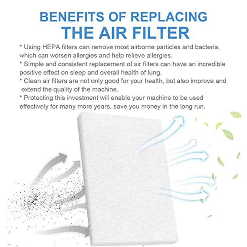 Filter Udara CPAP-Filter Penggantian Sekali Pakai Ultra Halus untuk Mesin CPAP-20 Filter Ritel