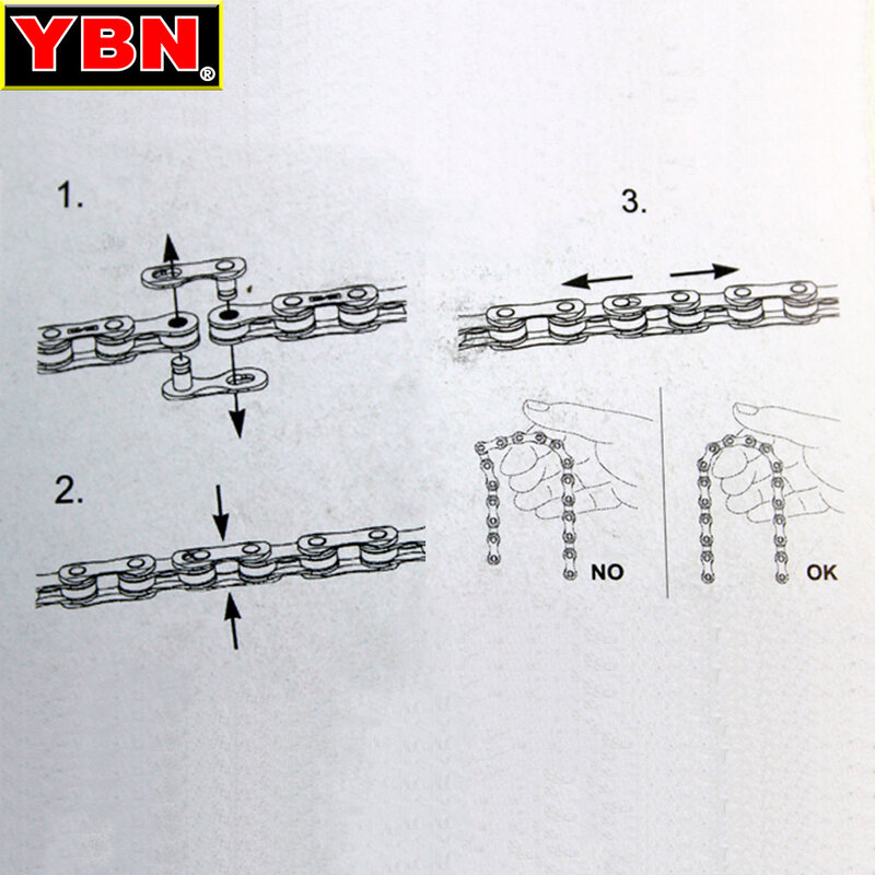 YBN 6 Pair Bike Chain Quick Link Mountain Cyclingl Bicycle Chain Missing Quick Connector Connecting Master for 8 9 10 11 12speed