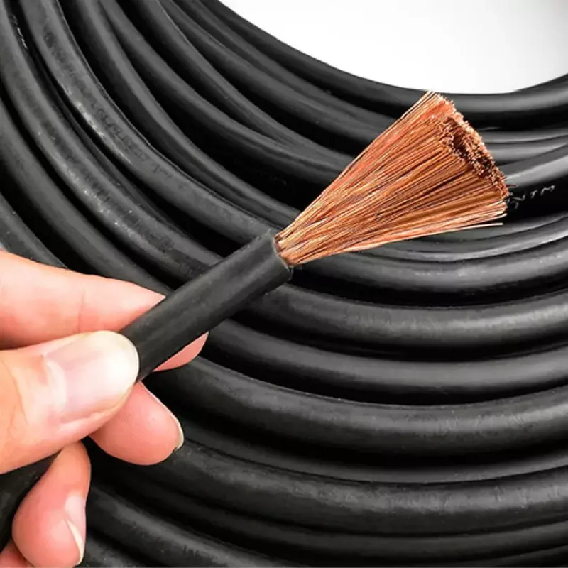 Cable de soldador de soldadura Tig, 16/25/35mm, 200-400 cuadrado para equipos de soldadura, línea de alimentación de tierra de toma de tierra, 1/2/3 metros