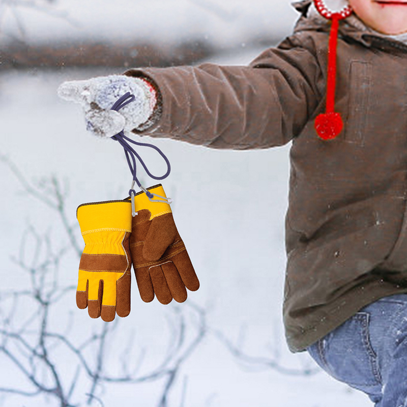 Rękawice antyzgubione sznurek zimowe dziecięce rękawice narciarskie liny dla dzieci z nylonu