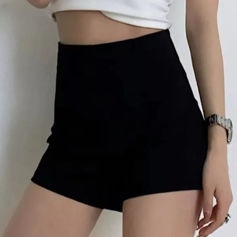 Solid Shorts Women Summer Korean Fashion Popular Sexy Simple All-match Daily Casual Streetwear Spicy Girls Elastic Personality