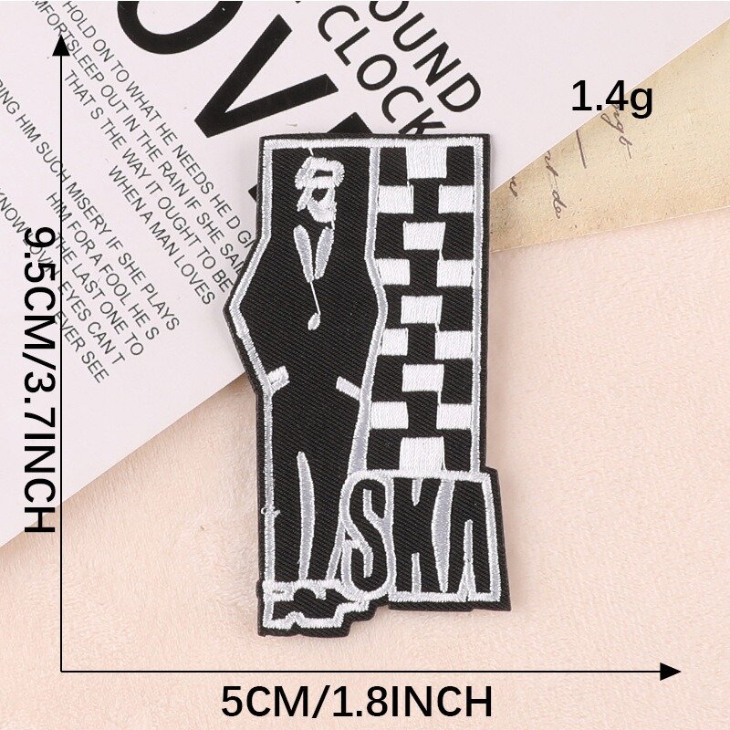 2024 Englisch Brief Stickerei Patch DIY Aufkleber Eisen auf Patches Abzeichen Stoff Emblem selbst klebende Kleidung Jacke Hut Zubehör