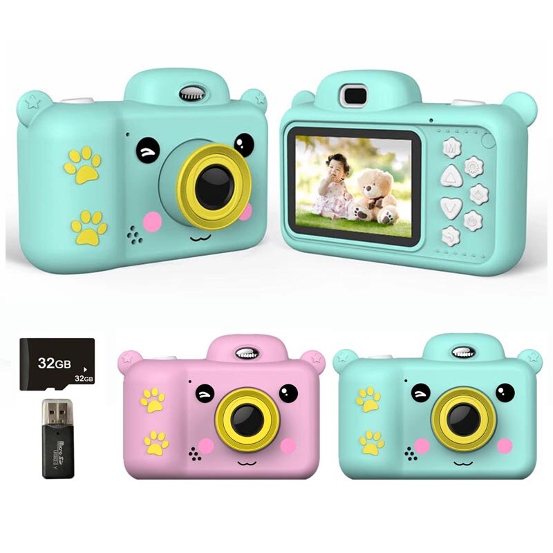 Fotocamera per bambini HD Video Digital Dual Camera giocattoli educativi regalo di compleanno per bambini Cartoon Child Camera giocattoli di ricarica USB per bambini