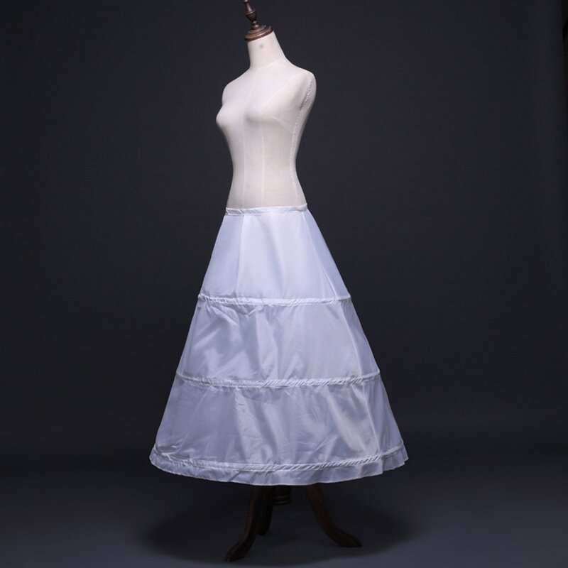 المرأة كرينولين ثوب نسائي أبيض هوب تنورة الكلمة/الركبة طول الكرة ثوب زلة الفتيات تنورة لحفل الزفاف فستان الزفاف