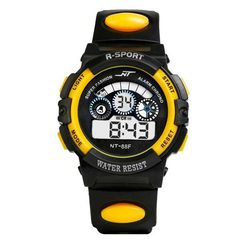 2023 Waterdicht Heren Boy's Polshorloge Digitale Led Quartz Horloges Alarmdatum Sport Polshorloge Rond Trend Horloge Voor Kinderen Nieuw