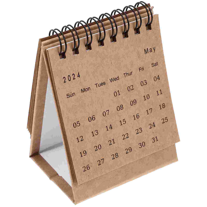 Tenda meja Mini 2024 saku, kalender meja kantor untuk melakukan daftar meja perencanaan kertas