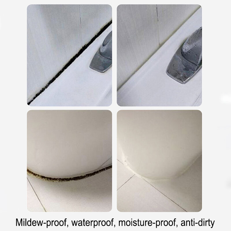 Marcador de azulejos à prova d'água Caneta de costura de parede para piso de telhas Descontaminação do banheiro Ferramentas brancas de reparo 12 cores