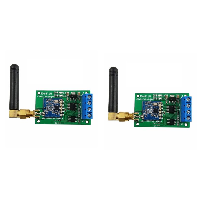 2X 433M Multifunctional Wireless RS485 Bus RF Serial Port UART Transceiver Module DTU for PTZ Camera PLC Modbus RTU