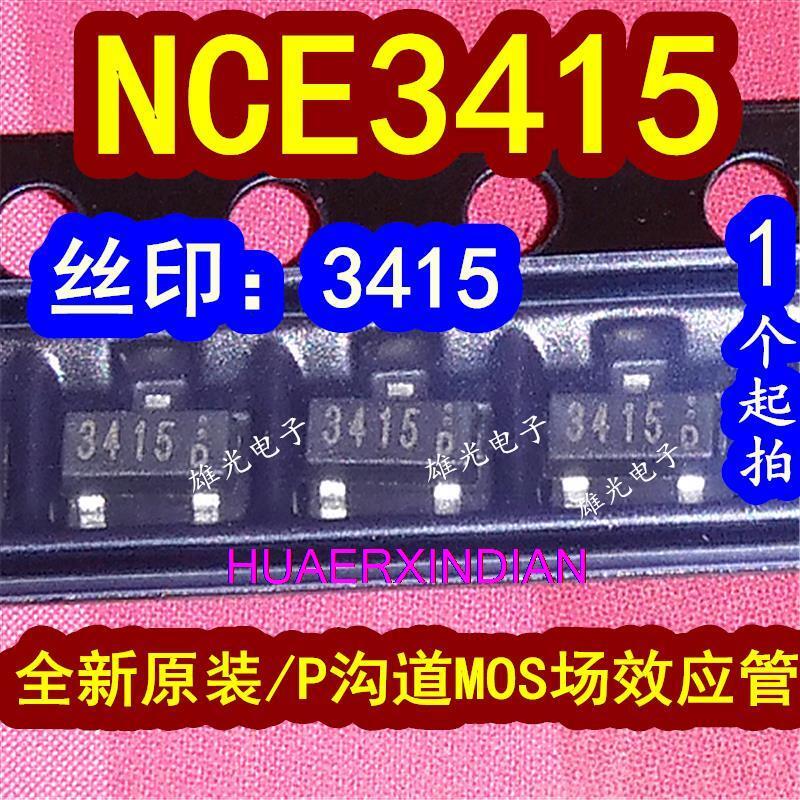 Original novo NCE3415 3415 SOT23 P20V 4A MOS, 10 PCes