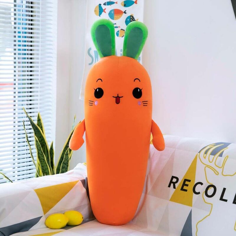 Cushion Plush Pillow Sleepping Pillow Long Carrot Home Decoration Carrot Plush Toy Plush Doll Stuffed Doll Carrot Stuffed Toy