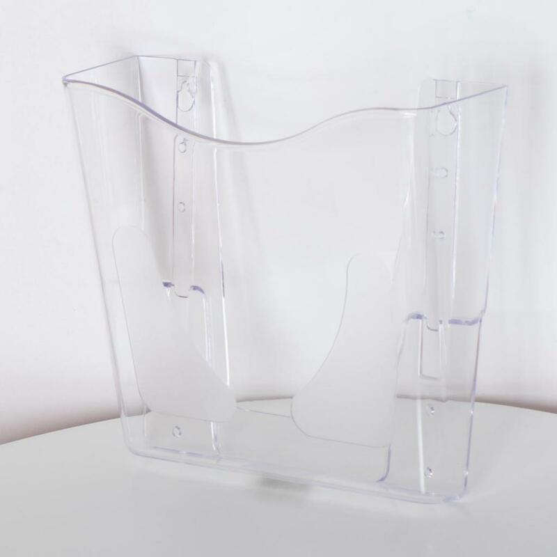 Acrylic Wall Hanging File and Magazine Holder File Organizer Versatile Literature Holder for Conference, Exhibition Sturdy