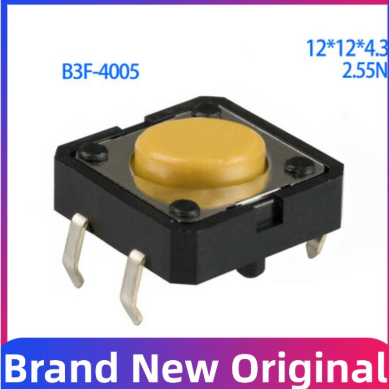Micro interruptor tátil do toque, botão japonês, 4 pinos, B3F-4055, 4000, 4005, 4050, 5000, 12x12x4.3mm, 7.3mm