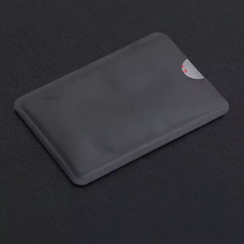 10 buah/set sarung pelindung kartu RFID antipindai penutup tempat saku kartu ID kredit Bank Anti pemindaian lengan kartu warna acak