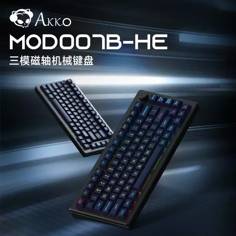 Monsgeek-akko MOD007B-HEメカニカルゲームキーボード、ワイヤレスBluetoothキーボード、ホットスワップゲームキーボード、ホットスワップギフト、3モード、2.4g