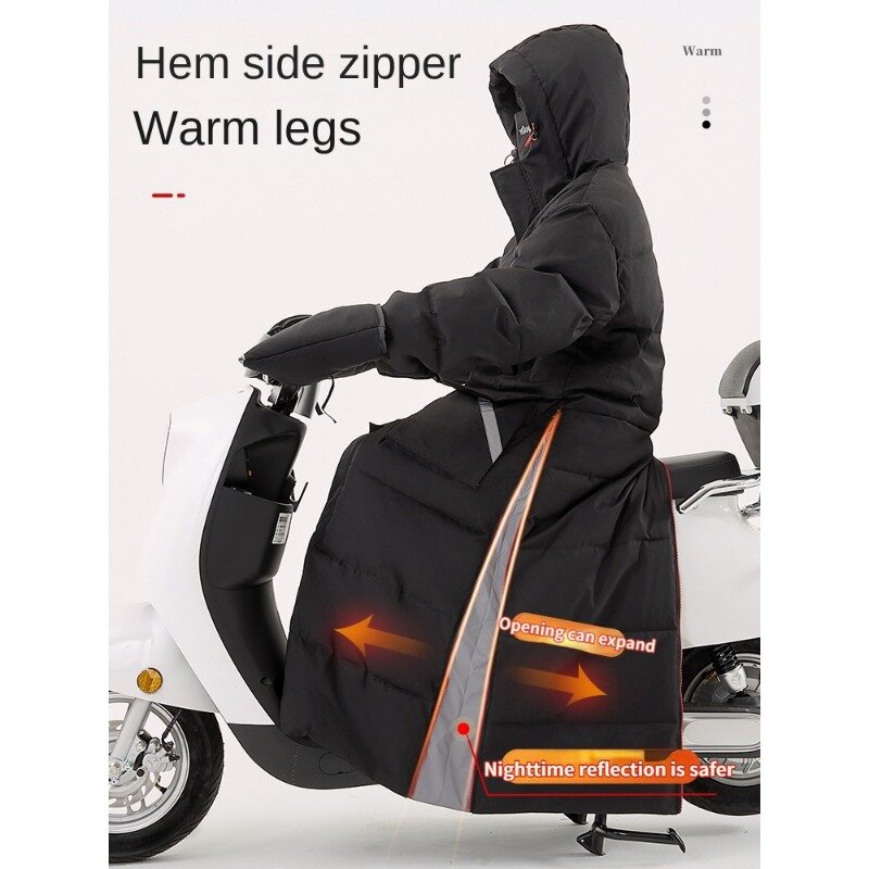 Intelligent heating suit electric vehicle windbreaker winter plush thick windproof waterproof motorcycle windbreaker 오토바이 방한복