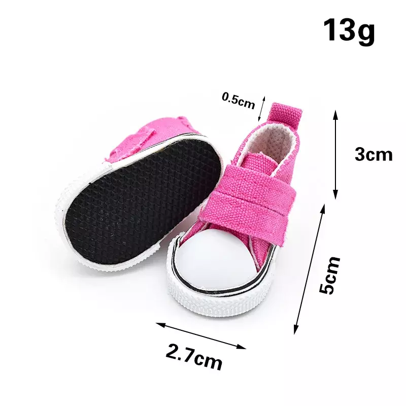 BJD اكسسوارات 5 سنتيمتر 1/6 دمية الأحذية اليدوية الأحذية للدمى قماش صغير رباط الحذاء إكسسوارات دمي لعب عادية هدية للأطفال