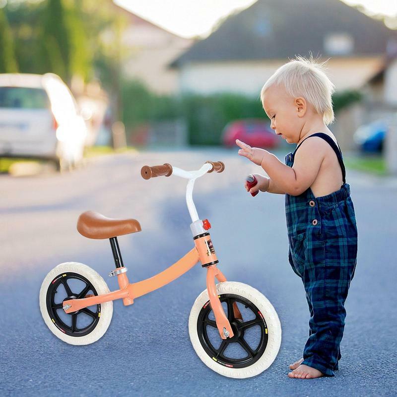 Sepeda keseimbangan, sepeda keseimbangan dengan kursi yang dapat disetel dan pegangan tinggi sepeda keseimbangan bayi untuk belajar keseimbangan dan pembuatan kemudi