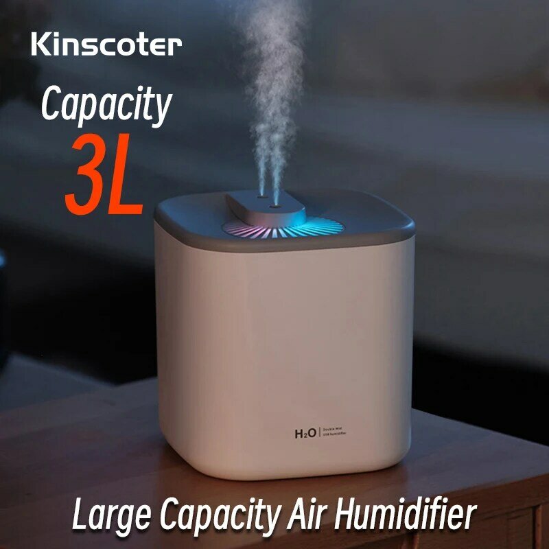 Umidificatore d'aria da 3000Ml diffusore d'aria di grande capacità atomizzatore diffusore di aromi ad ultrasuoni Cool Mist Maker purificatore d'aria Humificador