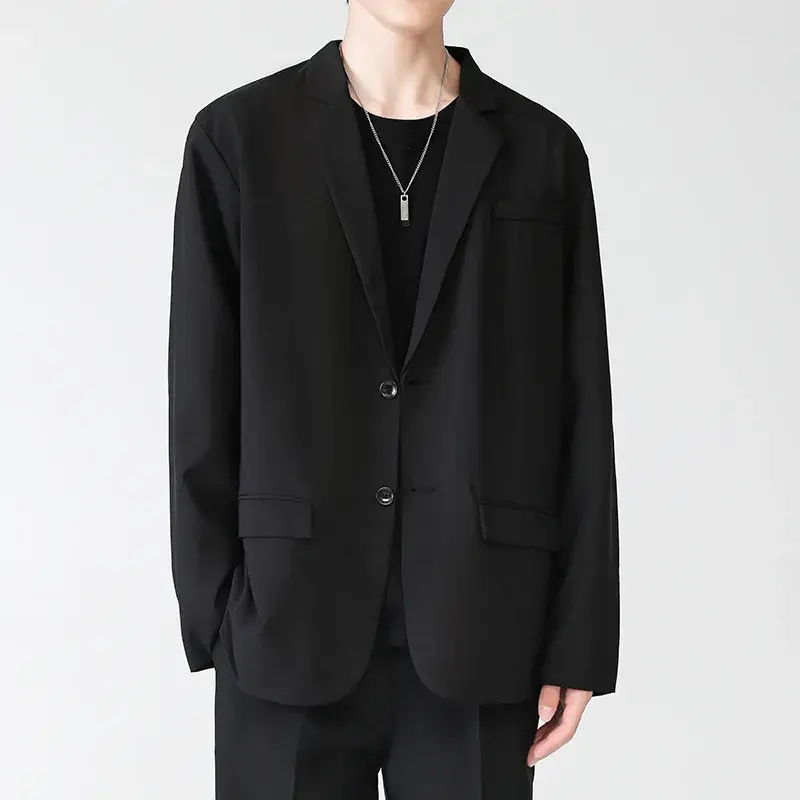 Top casual uniforme solto masculino, casaco pequeno e bonito, primavera e verão, H322