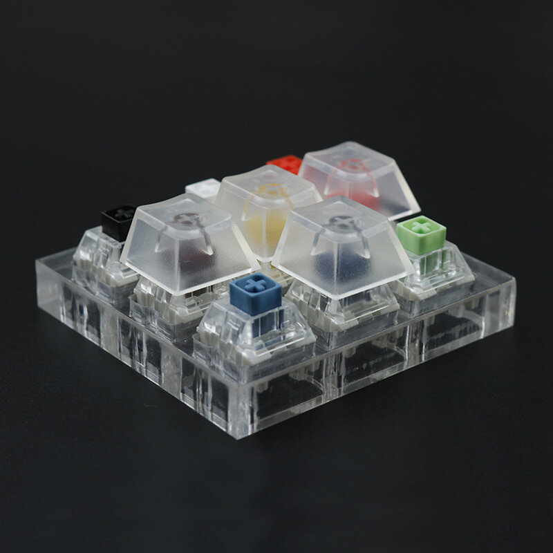 メカニカルキーボード用キャップr4透明キーキャップ,2層キーキャップ,取り外し可能なペーパークリップ,カスタムmxスイッチ