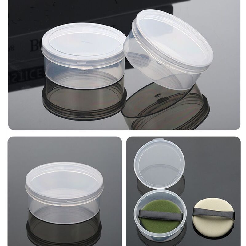 New Style Makeup Accessories Round Powder Puff Drying Holder Packaging Box Display Storage Case Cosmetic Powder Puff Storage Box