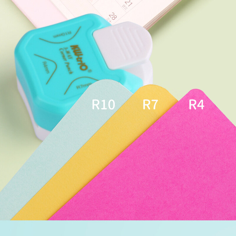 اللكمات الملونة الحدود لسكرابوكينغ اللكمات ورقة لصنع بطاقة الزاوية المستديرة لكمة الاطفال لتقوم بها بنفسك سكرابوكينغ أدوات القرطاسية