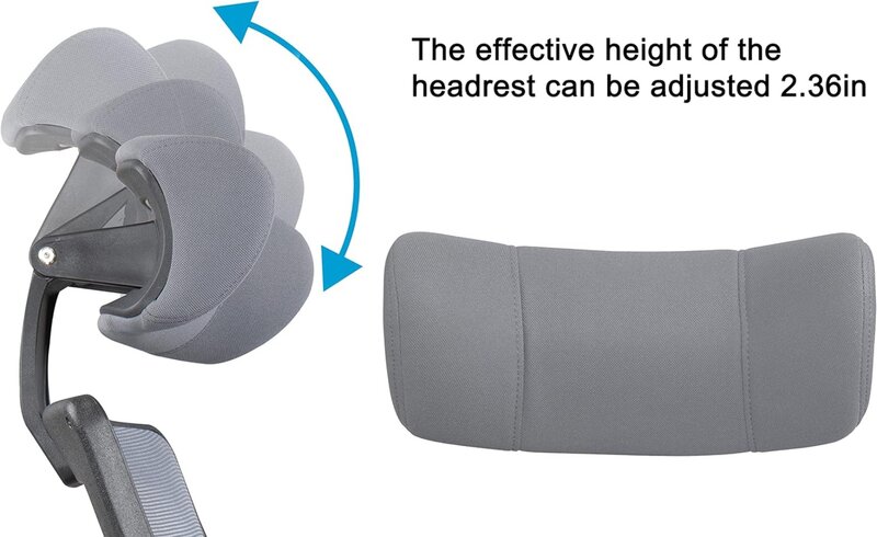 Boliss 400lbs ergonomischer Bürostuhl aus Mesh, verstellbarer Kopfstütze mit hoher Rückenlehne und hoch klappbaren Armen, Kipp funktion
