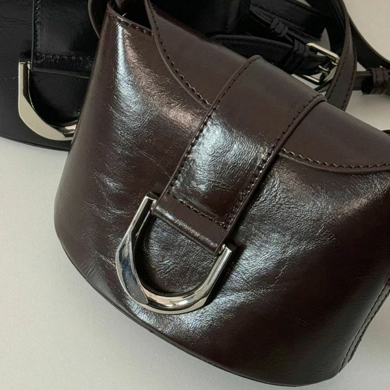 Tas selempang kulit PU Mini wanita, tas bahu komuter kualitas tinggi untuk wanita