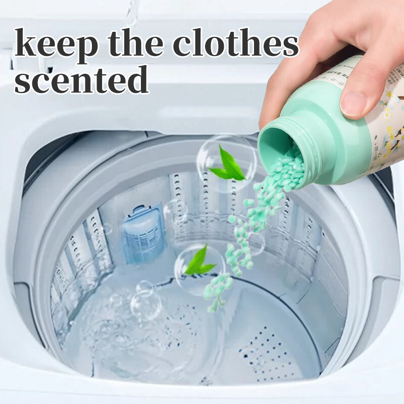 In-Wash manik penguat aroma cucian pakaian bersih manik-manik parfum aroma tahan lama segar pakaian lembut menghilangkan bau