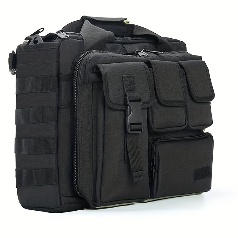 Taktyczna teczka, taktyczna torba na komputer 14,1 cala - 15,6 cala męska wojskowa torba na laptopa wielofunkcyjna teczka męska c