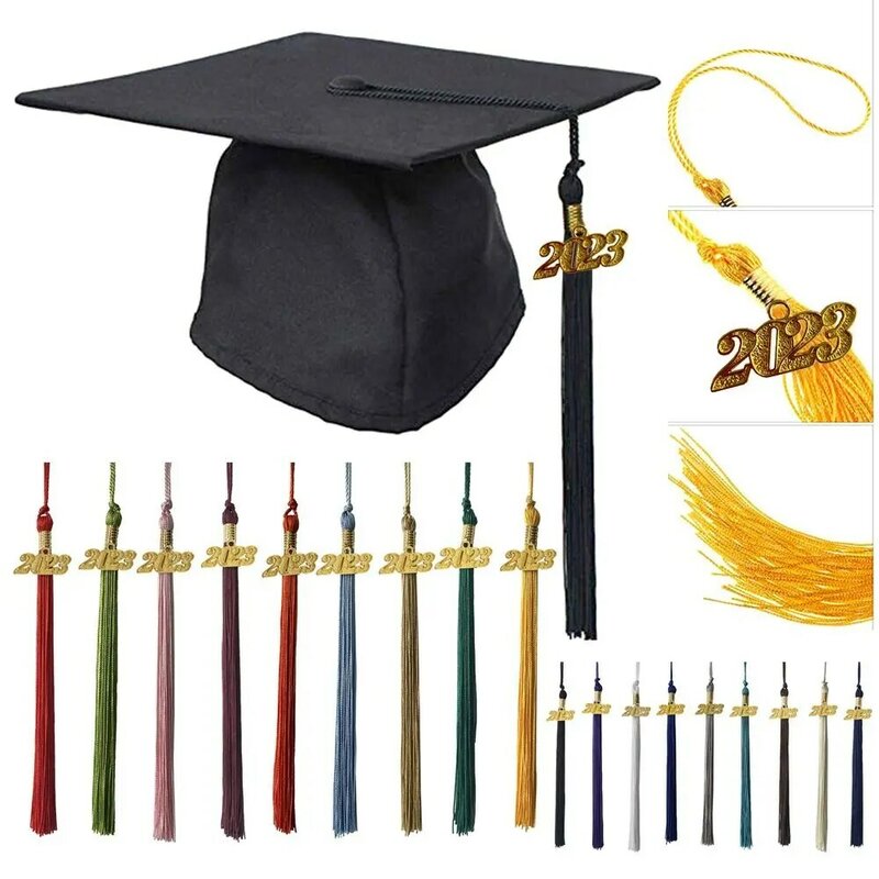 Ornamente Uniformen Zubehör Student verkleiden reine Farbe Charme Anhänger akademische Quaste Abschluss kappe hängen