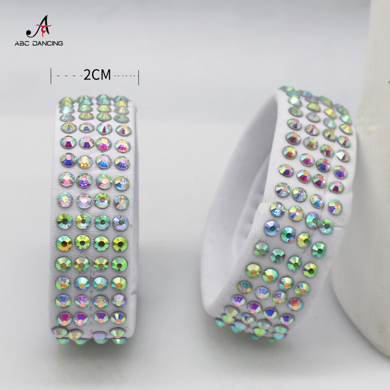 2024 New Dance Elastic Bracelet Fashion Crystal Accessories Adult Girls Ballroom Cocktail Party Matching Wear Latin Modern Belly