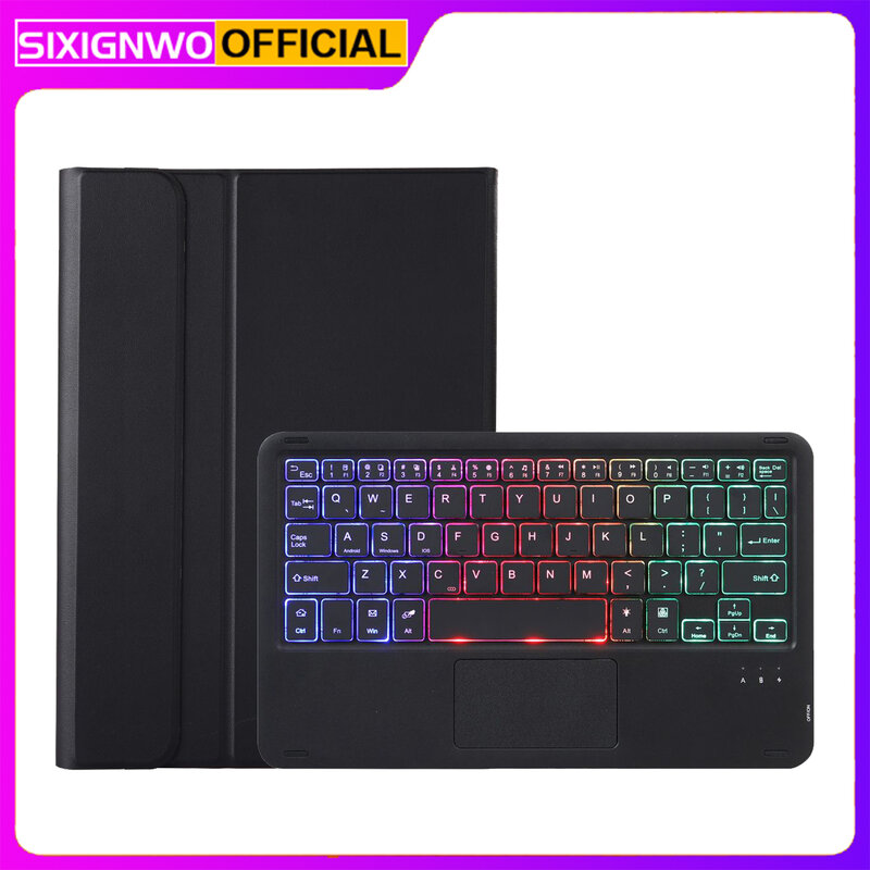 Tablet Bluetooth Keyboard Rechargeable Touch Backlit Keyboard with Protective case For XiaomiPad 6 6Pro 11 inch Tablet