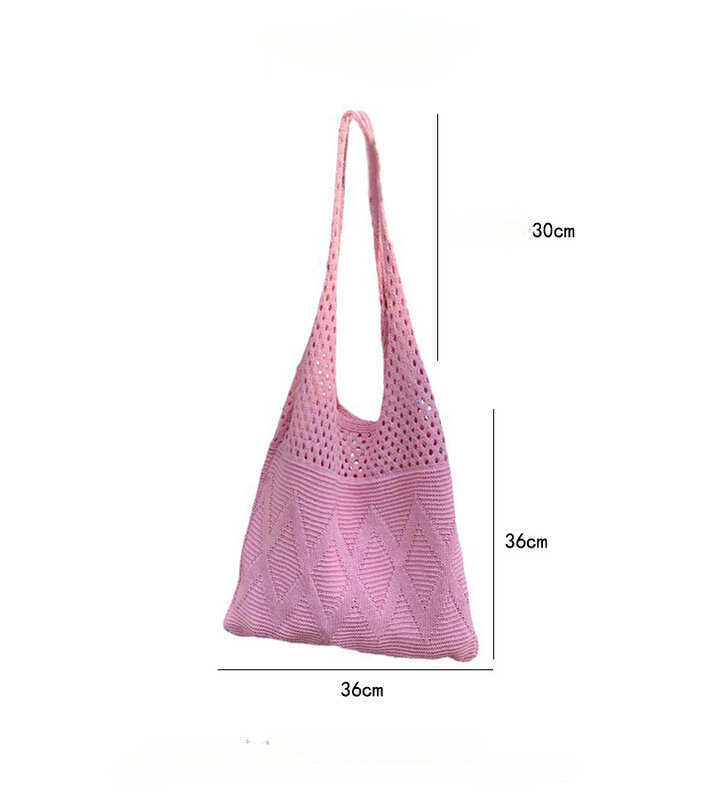 SCOFY FASHION Women Knitted Fashion Summer Travel Shoulder Crossbody Bags for Work Shopping Beach Tote Bags Purses