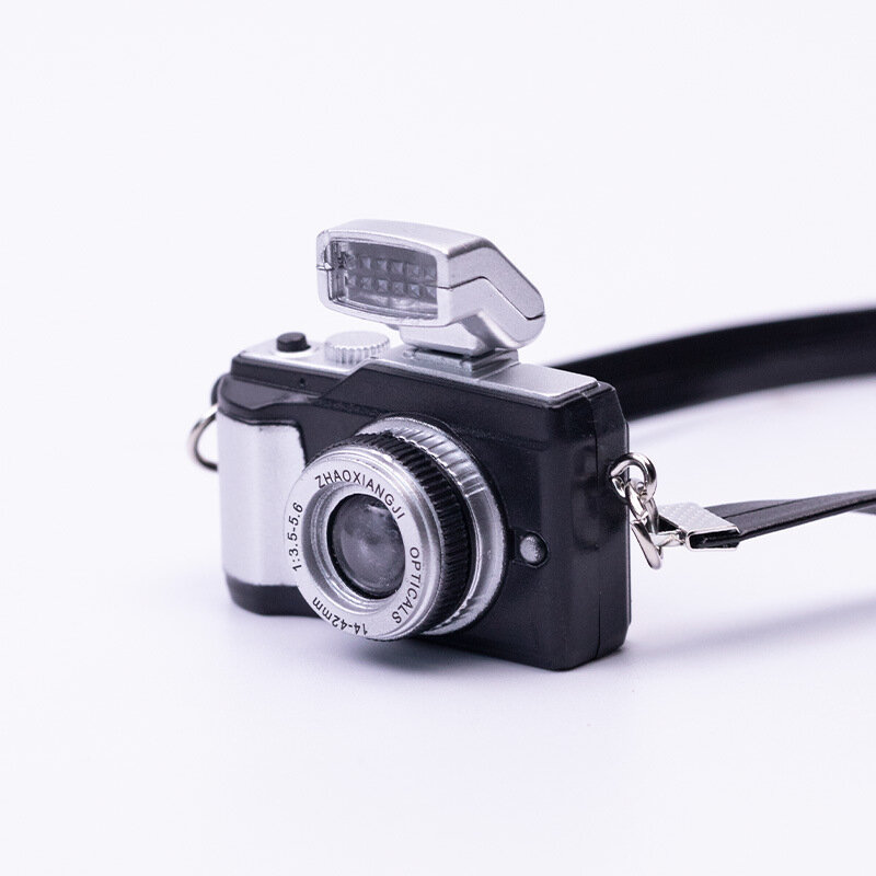 1 قطعة مجموعة من دمية لعبة كاميرا صغيرة محاكاة كاميرا ، مناسبة ل دمية إكسسوارات ديكور منزلي 1/12 Diy بها بنفسك هدية