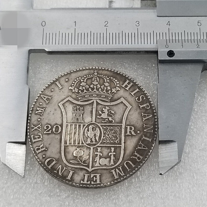Lusso 1809 spagna impero 3D coppia monete d'arte tasca romantica moneta divertente moneta fortunata commemorativa + borsa regalo novità