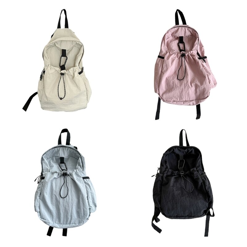 Bolso informal para estudiantes, mochila con cordón, bolso viaje, bolso hombro estilo coreano