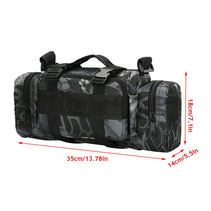 Поясная Сумка 600D для активного отдыха, водонепроницаемая сумка на ремне из ткани Оксфорд для скалолазания, Военная Тактическая Сумка для рыбалки, кемпинга, походов, бега