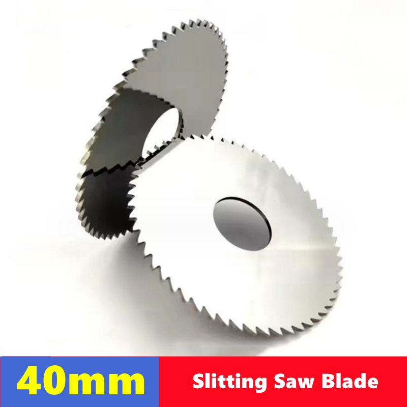 Lama per sega 40mm lama per sega da taglio W6542 HSS disco da taglio circolare in acciaio per macchina da taglio CNC utensile da taglio in metallo acciaio PVC