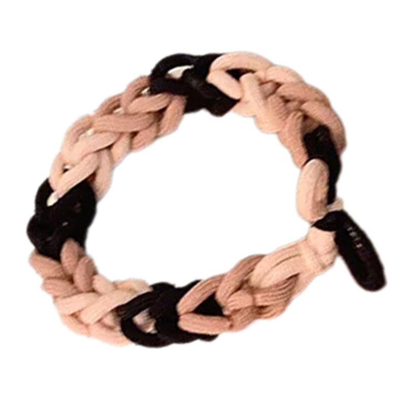 Y166 bracelet en Crochet pour Couple Dragon Festival | Corde cheveux arc-en-ciel, chouchou élastique pour femmes, porte-queue