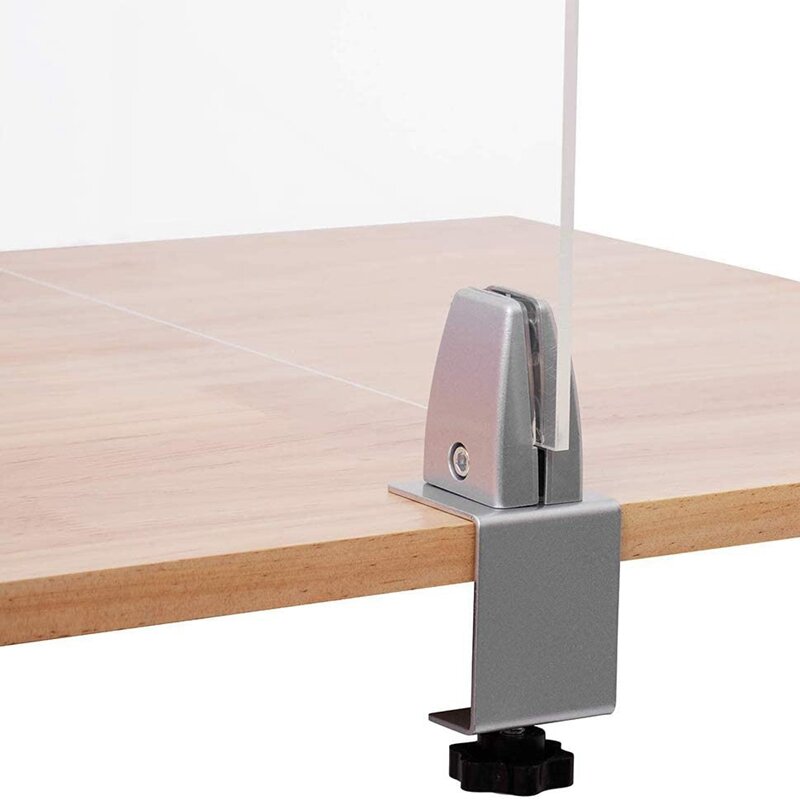 2 pces escritório mesa divisor braçadeira de tela privacidade clipe suporte tela defletor braçadeira partição para mesa braçadeira