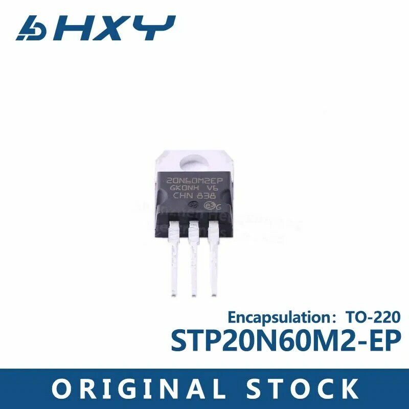 Paket STP20N60M2-EP 5 buah Ke-220 N channel 600V 13A layar sutra 20N60M2EP