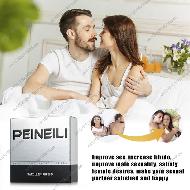 Peineili Water Tissue Power Wet Wipes Delay Original Peineili Wipes 12pcs per box