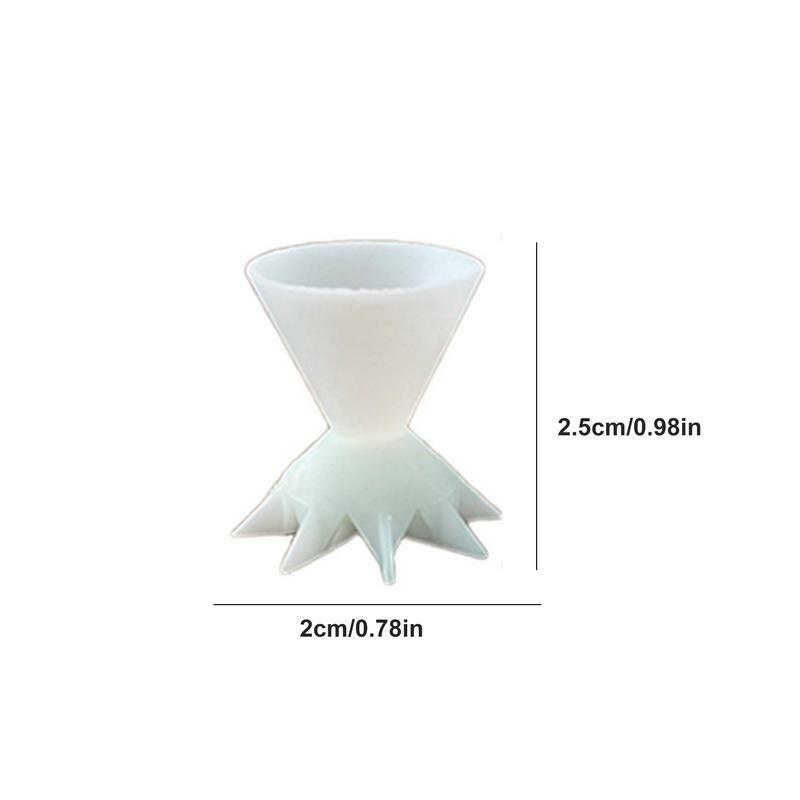 Silicone Pouring Cup 7-Leg Split Cups For Paint Pouring DIY Making Pour Painting Supplies Flower Pattern Reusable Pouring Paint