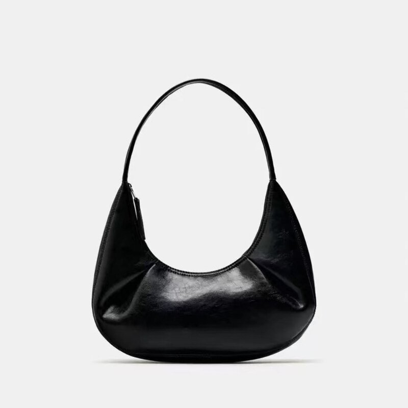 Luxury Silver Armpit Bags for Women Quilted Designer Handbags Ruched Shoulder Bag Soft Half Moon Cloud Bag 2024 Female Clutch