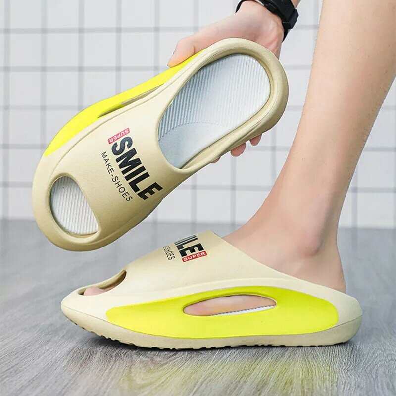 Sandal pantofel pria dan wanita, Sneaker olahraga EVA lembut bawah tebal untuk pantai musim panas 2023